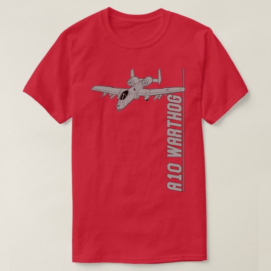 A10 Warthog Thunderbolt II straaljagers T-shirt (Design voorkant)