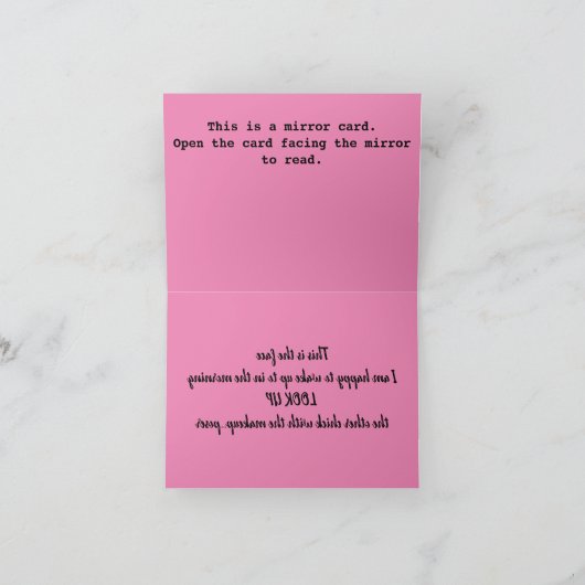 A119D - Mirror-kaart — de andere grief Bedankkaart (Binnen)