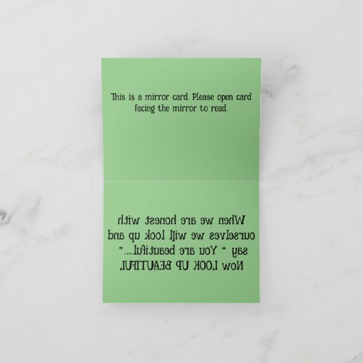 A137D U bent een prachtige briefkaart (Binnen)