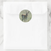 A13 Gaffelbok Ronde Sticker (Tas)