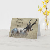 A14 Pronghorn Antelope Sunshine Buck Kaart (Gele Bloem)