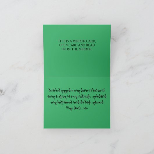 A153C - Gelukkige late verjaardag. Bedankkaart (Binnen)