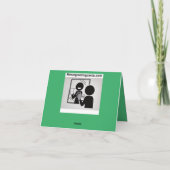 A153C - Gelukkige late verjaardag. Bedankkaart (Achterkant)