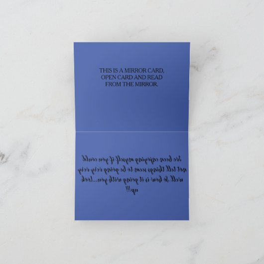 A155C - Gaat heel goed Bedankkaart (Binnen)