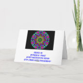 A16 Persoonlijke Star Snowflake-kaart.2 Feestdagen Kaart (Achterkant)