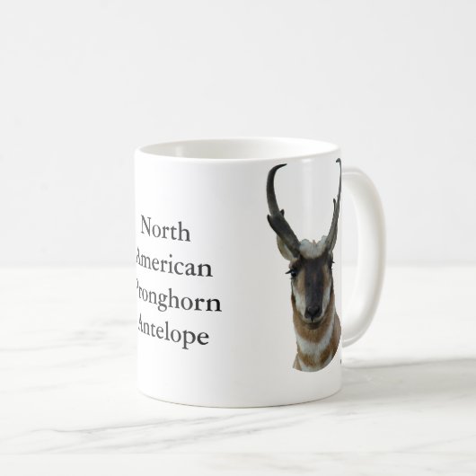 A19 Pronghorn Antelope Head Koffiemok (Voorkant rechts)
