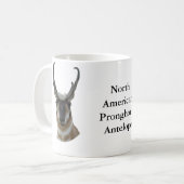 A19 Pronghorn Antelope Head Koffiemok (Voorkant links)