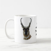 A19 Pronghorn Antelope Head Koffiemok (Links)