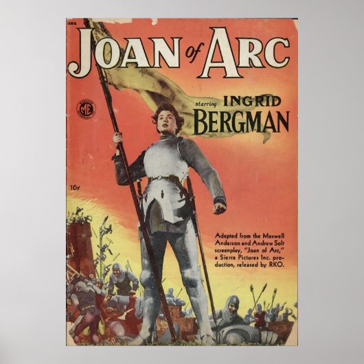 A1 Comics 021 Joan of Arc nn Poster (Voorkant)
