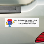 a1_logo_clean, WWW.A1COUNCILEXCHANGE.CO.UK     ... Bumpersticker (Op auto)