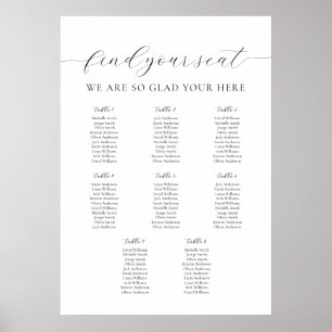 A1 Onze favoriete mensen Zitplaatsen Grafiek 8 Taf Poster