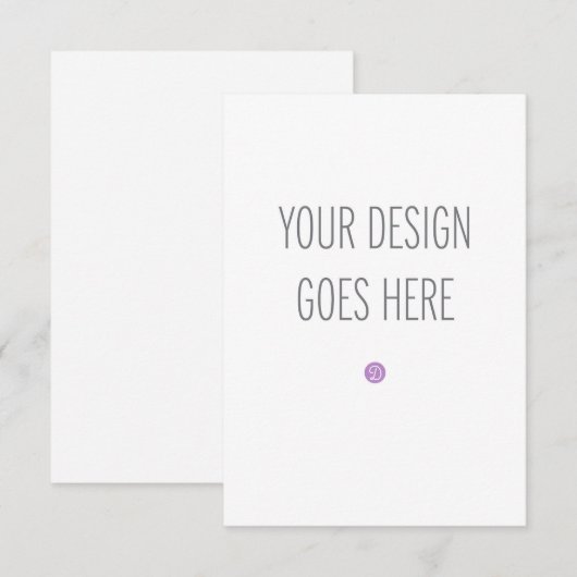 A1 Response Card Enclosure Kaart Afdrukken (3.5x5) (Voorkant / Achterkant)