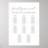 A1 Stoelindeling favoriete mensen 8 Tafels Poster (Voorkant)