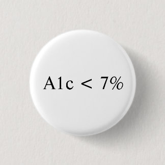 A1c < 7% ronde button 3,2 cm