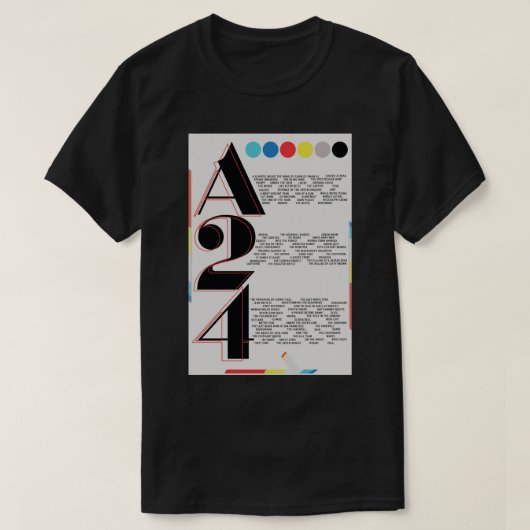 A24 Film Poster Poster T-shirt (Design voorkant)