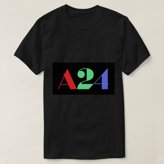 A24 Multicolor Logo T-shirt (Design voorkant)