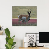 A24 Pronghorn Antelope Poster (Thuiskantoor)
