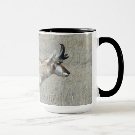 A25 Gaffelantilope Jong Mannetje Mok (Rechts)