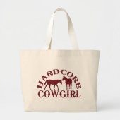A262 hardcore cowgirl Bourgogne Grote Tote Bag (Voorkant)