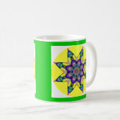 A28 Waterverf Kaleidoscopic Mandala Design 4 Koffiemok (Voorkant rechts)