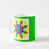 A28 Waterverf Kaleidoscopic Mandala Design 4 Koffiemok (Voorkant links)