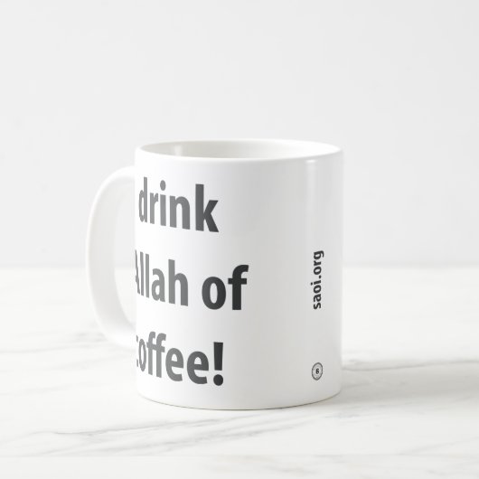 A2 Grijze Mok (Voorkant links)