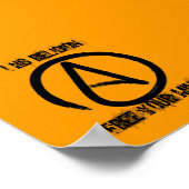 a2, I H8 RELIGIE, GRATIS UW GEVOEL Poster (Hoek)