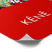 A2 poster van John Dyer. Tribale lichaamskunst (Hoek)