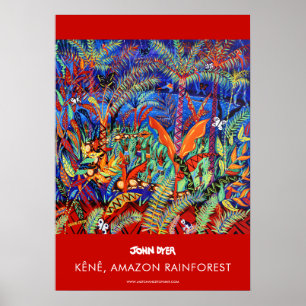 A2 poster van John Dyer. Tribale lichaamskunst