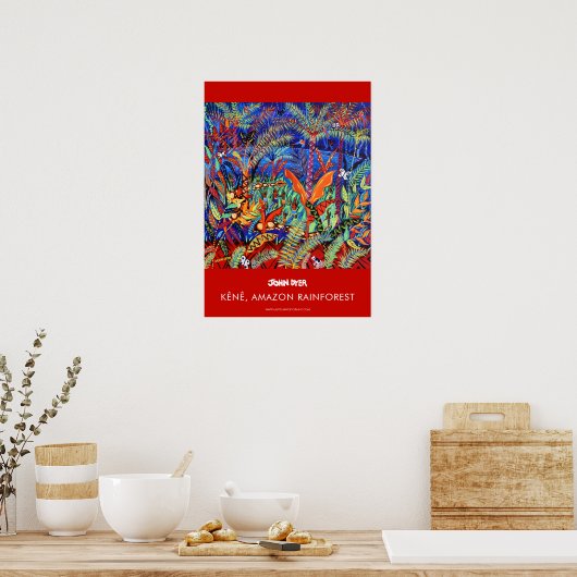 A2 poster van John Dyer. Tribale lichaamskunst (Keuken)