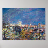 A2 SKYLINE NACHT UITZICHT POSTER (Voorkant)