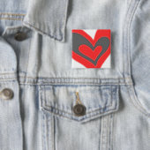 a2z liefdeshart vierkante button 5,1 cm (In situ)