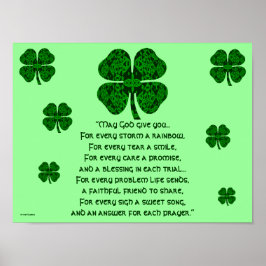 A30 Kaleidoscopic Celtic Irish Blessing 5 Poster