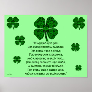 A30 Kaleidoscopic Celtic Irish Blessing 5 Poster