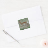 A31 Vorkhoorantilope vrouwtje Vierkante Sticker (Envelop)