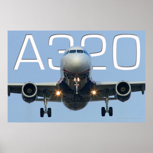 A320 LUCHTVAARTMAATSCHAPPIJ POSTER (Voorkant)