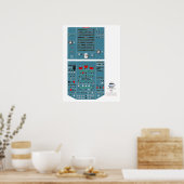 A320 Poster boven paneel (Keuken)