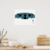 A320 Poster voor naar voren gericht beeldscherm (Keuken)