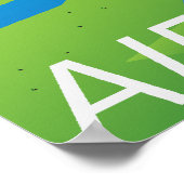 A321 Vector-Poster voor vliegtuigen Poster (Hoek)