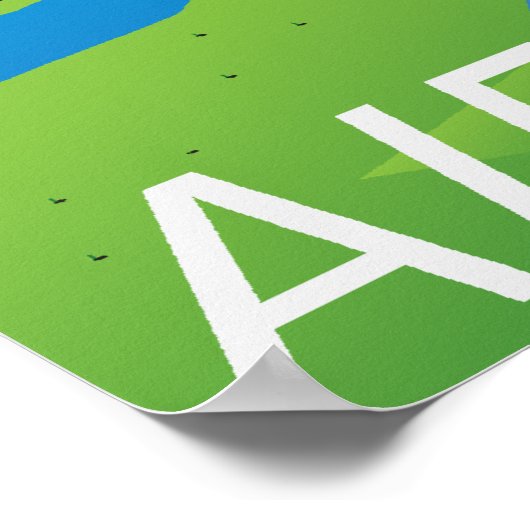 A321 Vector-Poster voor vliegtuigen Poster (Hoek)