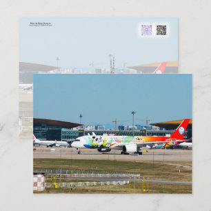 A350 Panda Livery Briefkaart
