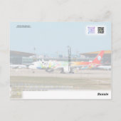 A350 Panda Livery Briefkaart (Achterkant)