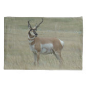 A37 Gaffelantilope Grote Bok Kromme Hoorns Kussensloop (Achterkant)
