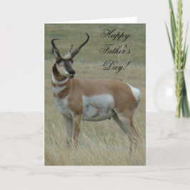 A37 Pronghorn Antelope Big Buck Crooked Horns Kaart