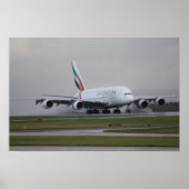 A380 Landing in Manchester Poster (Voorkant)