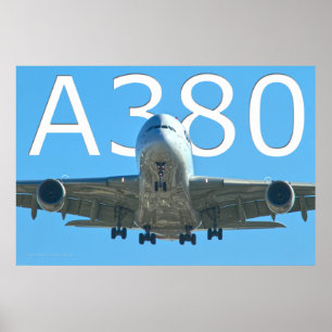 A380 LUCHTVAARTMAATSCHAPPIJ POSTER