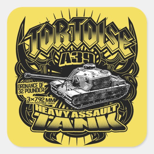 A39 Tortoise Classic Ronde Sticker Sticker (Voorkant)