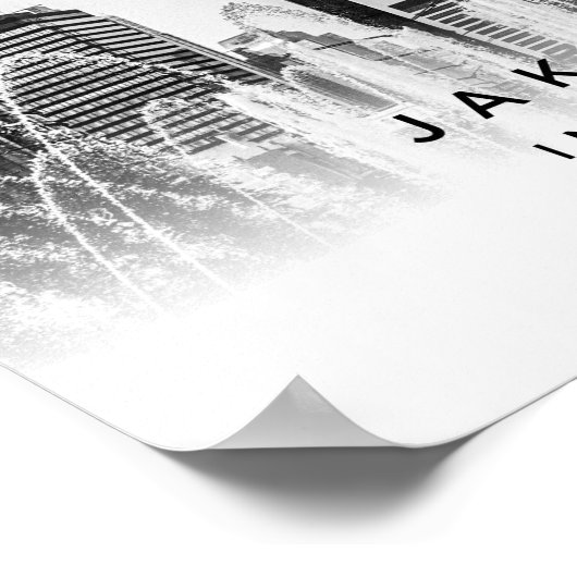 A3 Jakarta Indonesia Coordinates Poster (Hoek)