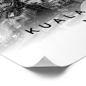 A3 Kuala Lumpur Maleisië coördineert Poster (Hoek)