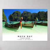 A3 Maya Bay | Maya Beach | Ko Phi Phi Phi | Thaila Poster (Voorkant)